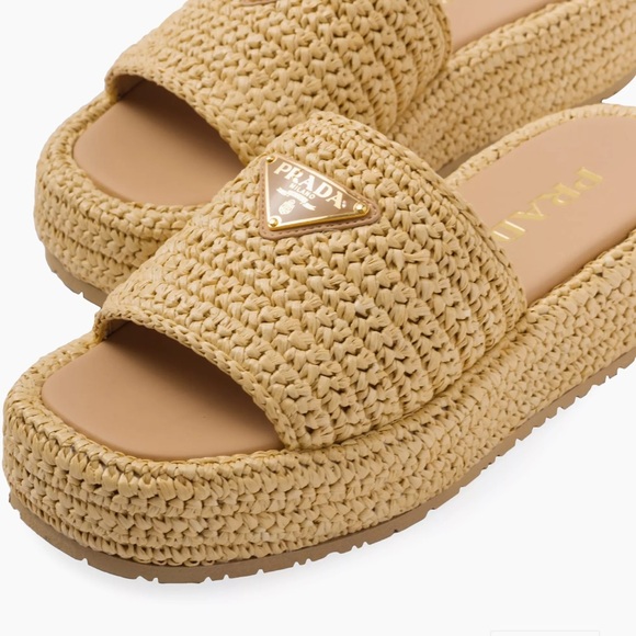 PRADA crochet flatform slides - Picture 3 of 7
